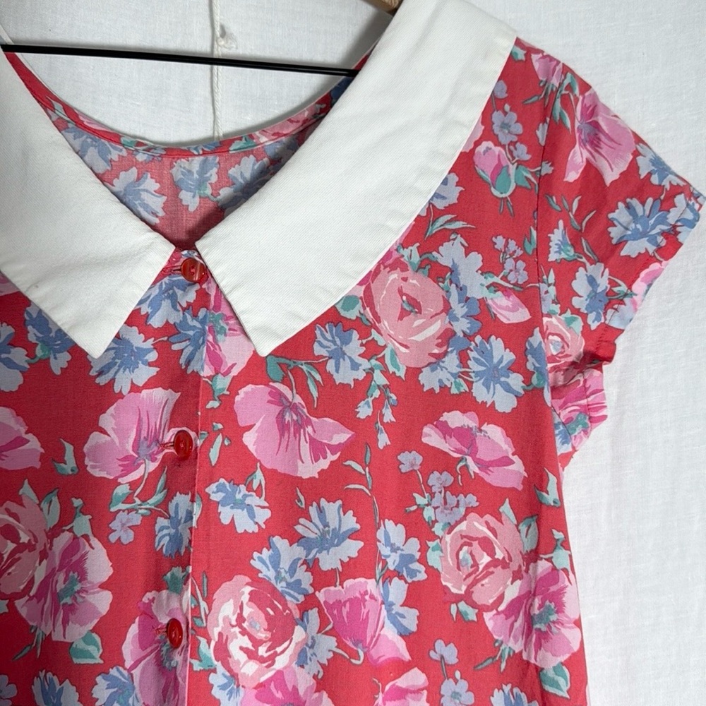 Vintage Laura Ashley Mother and Child Dress Drop Waste Floral Maxi Size 12 - Picture 6 of 12